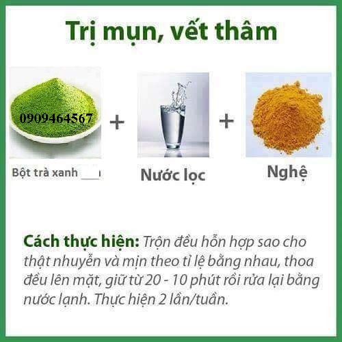 4 công thức đắp mặt nạ từ trà xanh